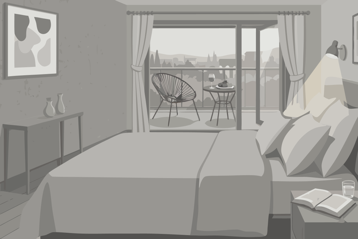Grote Kamer met 2 Bedden